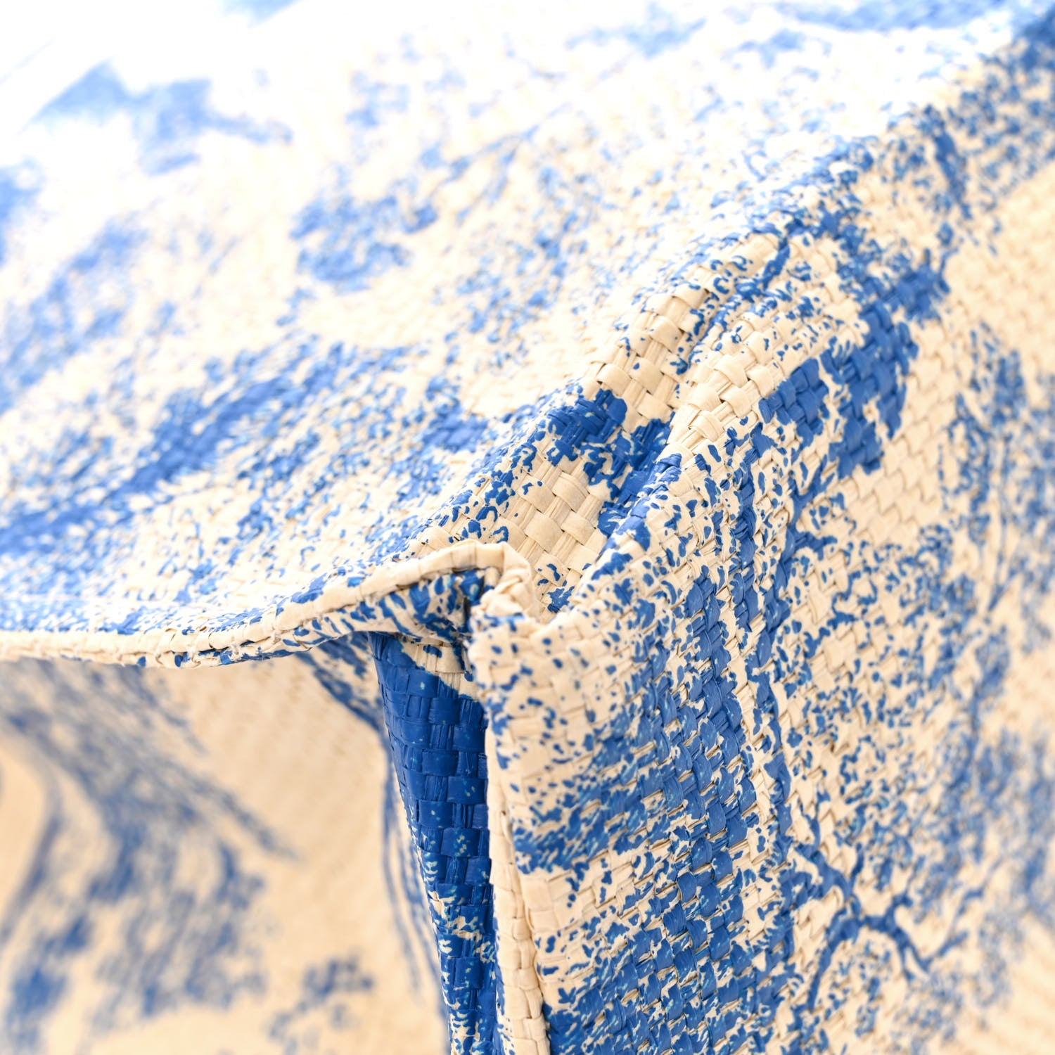 Christian Dior Straw Dioriviera Tote Blue 11 of 12