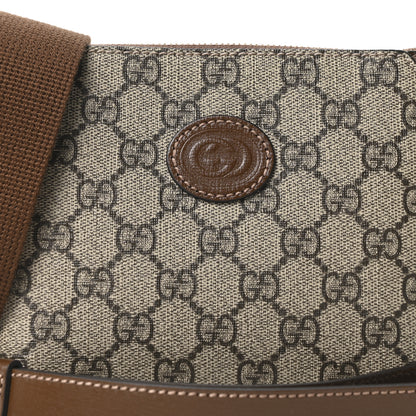 Gucci GG Supreme Monogram Azalea Calfskin Small Retro Interlocking G Wristlet Messenger Bag Beige Ebony Brown Sugar 8 of 10