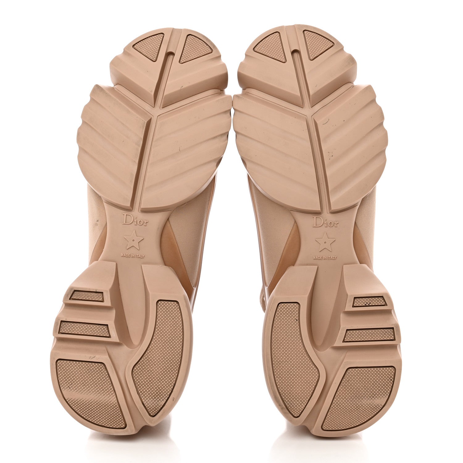 Christian Dior Neoprene Rubber Womens D-Connect Sneakers 39 Nude 6 of 23