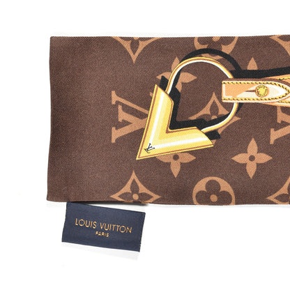 Louis Vuitton Silk Monogram Confidential Bandeau Brown 7 of 7