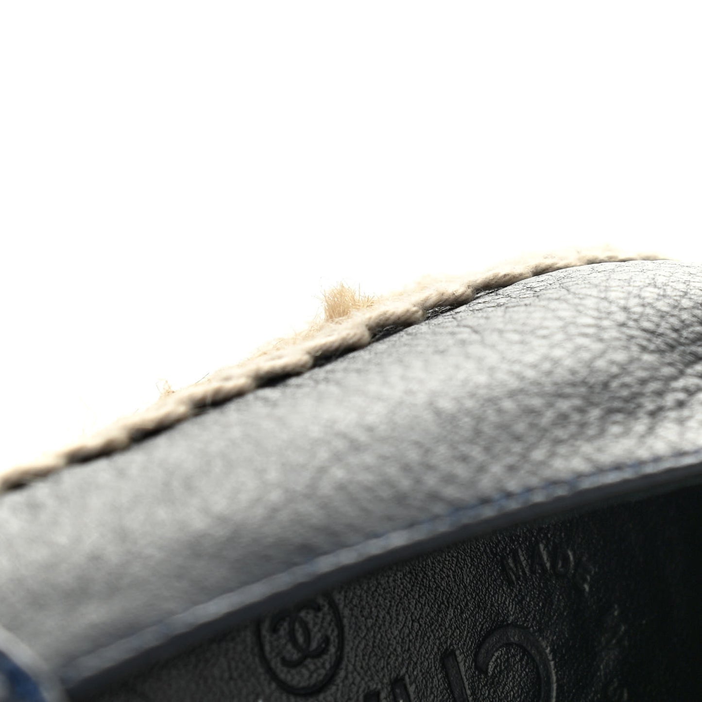 Lambskin CC Espadrilles 37 Navy Blue