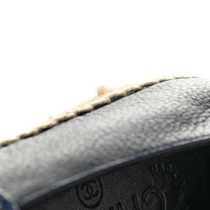 Chanel Lambskin CC Espadrilles 37 Navy Blue 8 of 12