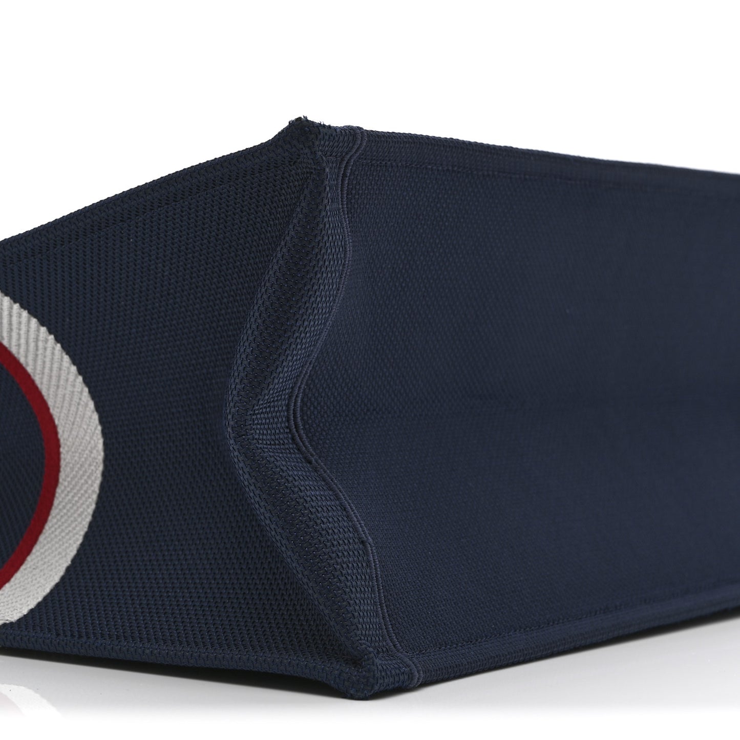 Canvas Embroidered Large Dioralps Book Tote Blue