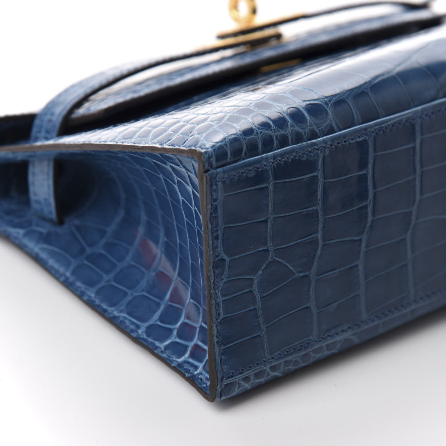 Shiny Alligator Kelly Pochette Mykonos