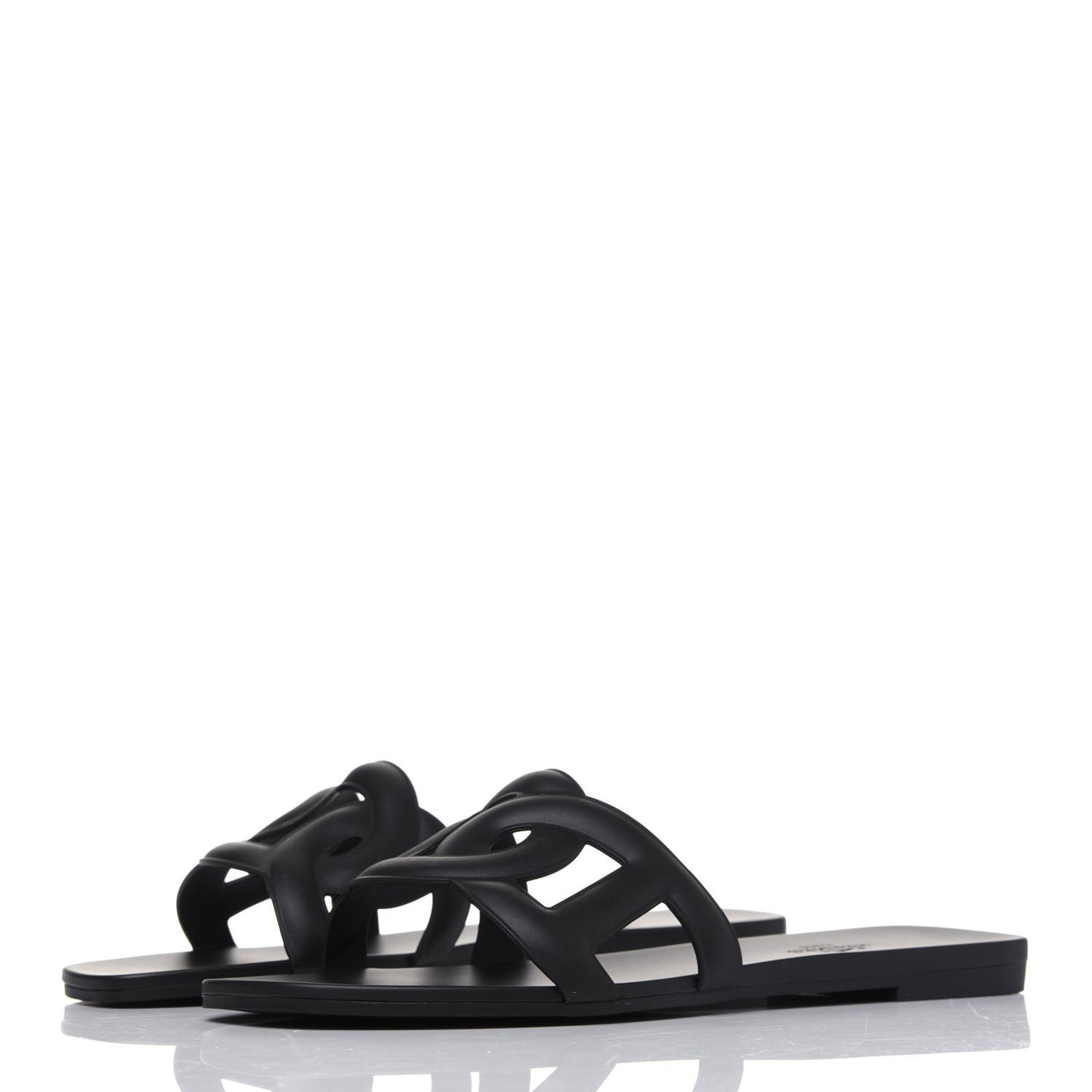 Rubber Aloha Sandals 37 Black
