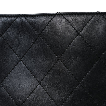 Chanel Lambskin Diamond Stitched Shoulder Bag Black 7 of 10