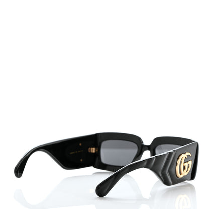 Gucci Acetate Rectangular Sunglasses GG0811S Black 4 of 7