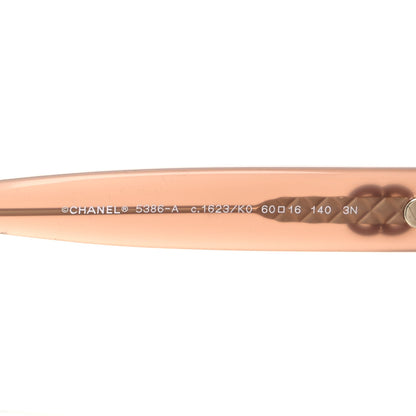 Chanel Acetate Butterfly CC Sunglasses 5386-A Light Pink 7 of 9