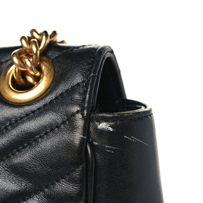 Gucci Calfskin Matelasse Large GG Marmont Shoulder Bag Black 12 of 12