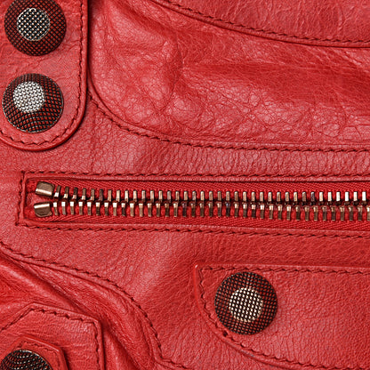 Balenciaga Agneau Giant 21 Rose Gold Hardware City Rouge Coquelicot 9 of 15