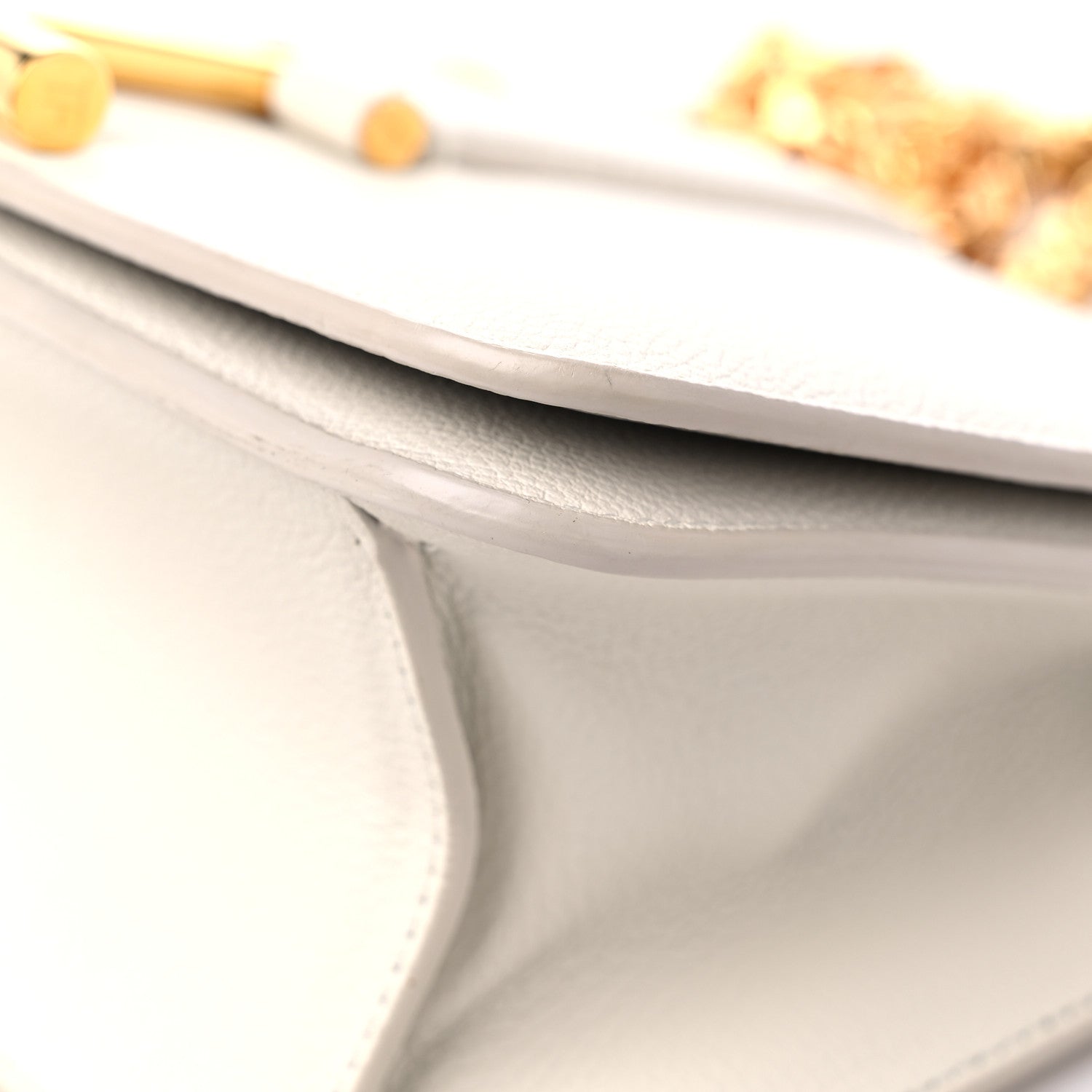 Tom Ford Grained Calfskin Tara Chain Shoulder Bag White 8 of 17