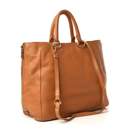 Prada Vitello Daino Side Zip Tote 4 of 18