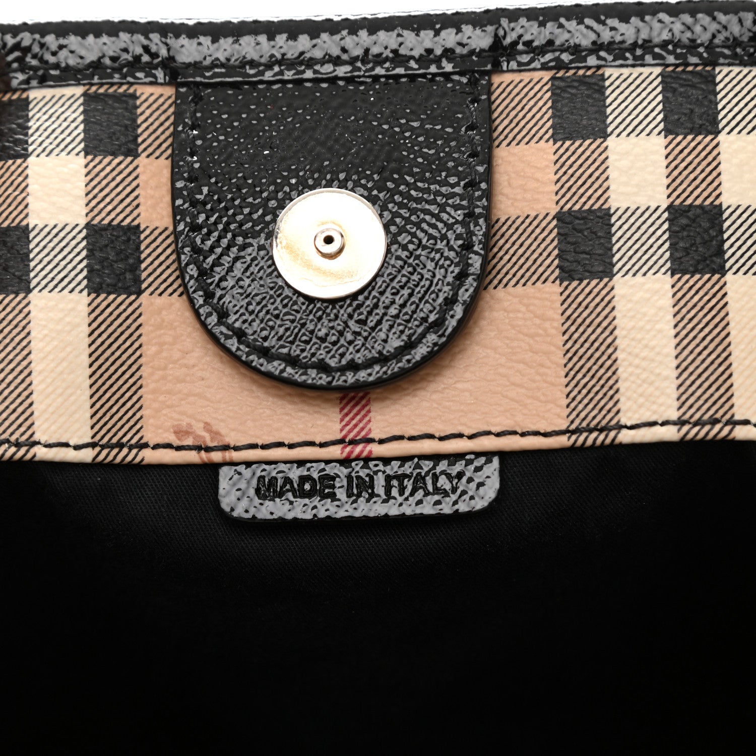 Burberry Haymarket Check Small Canterbury Tote Black 7 of 10