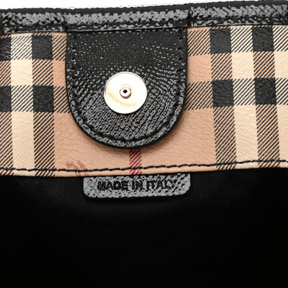 Burberry Haymarket Check Small Canterbury Tote Black 7 of 10