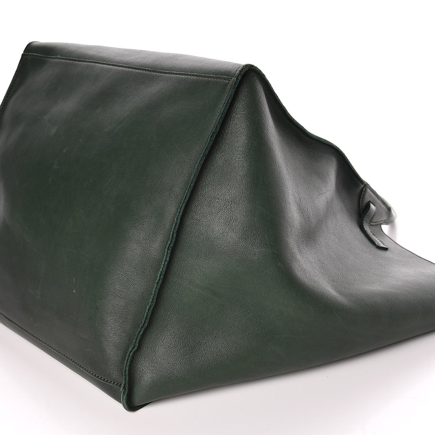 Smooth Calfskin Medium Big Bag Dark Green