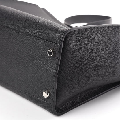 Fendi Cuoio Romano Selleria Large Mens Peekaboo Iconic Essential Satchel Black 6 of 9