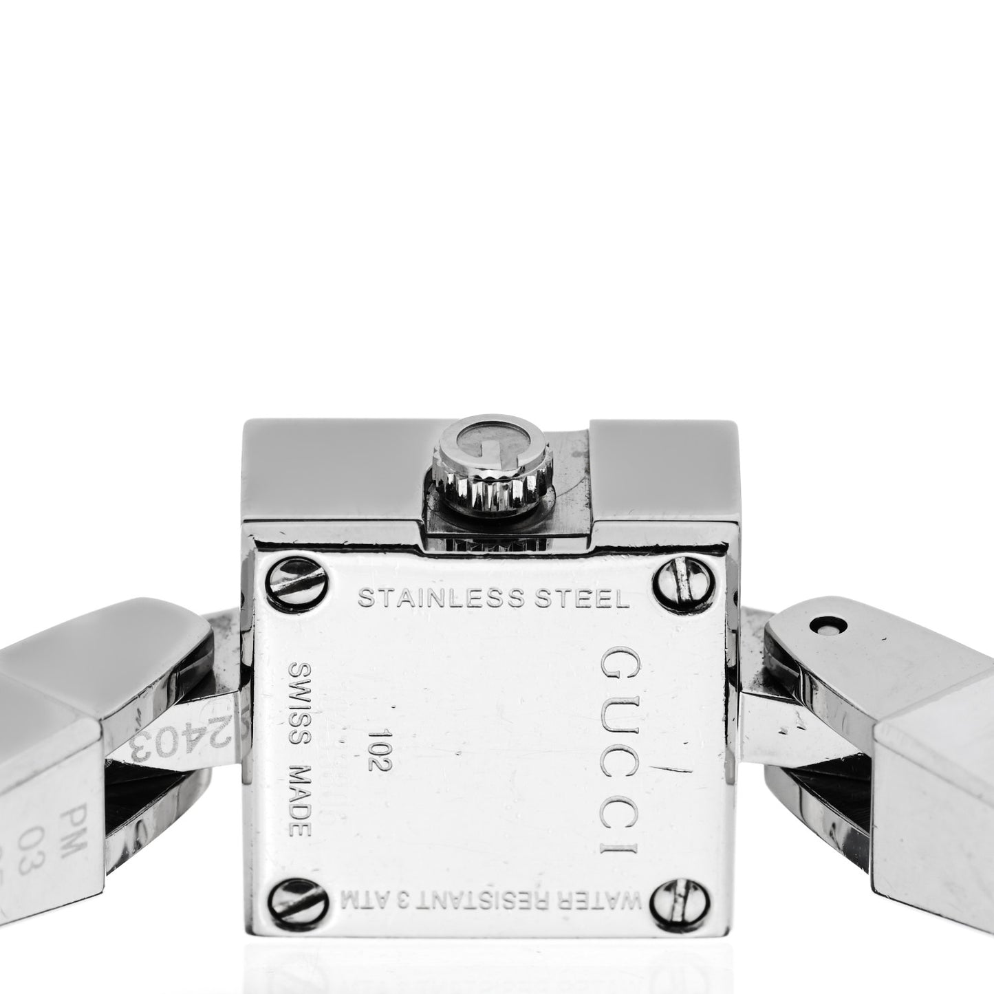 Stainless Steel Diamond Bezel Mother of Pearl 14mm 102 G-Mini Quartz Watch
