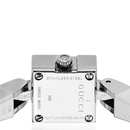 Gucci Stainless Steel Diamond Bezel Mother of Pearl 14mm 102 G-Mini Quartz Watch 4 of 5