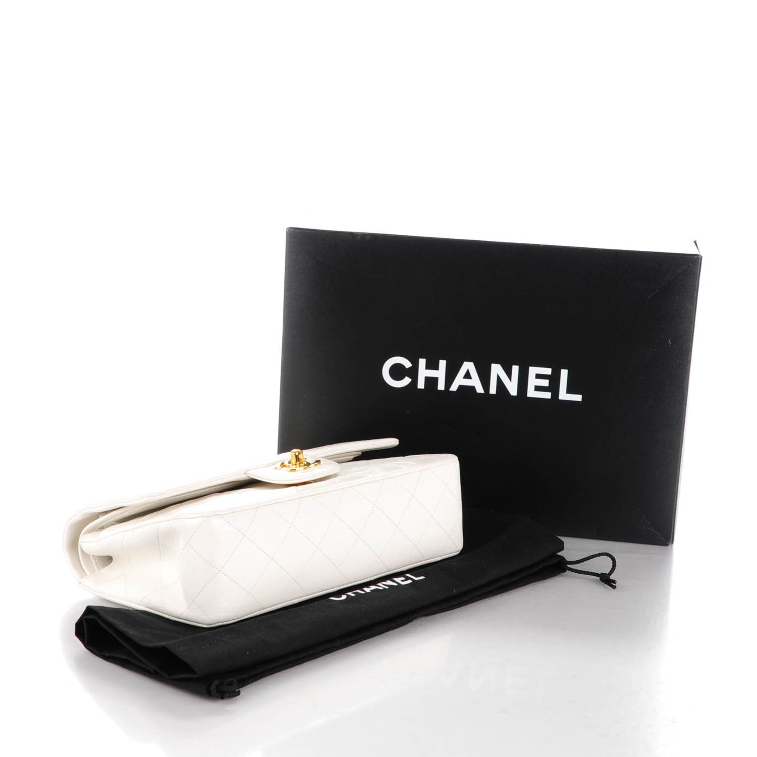 Chanel Lambskin Quilted Small Double Flap White 4 of 10