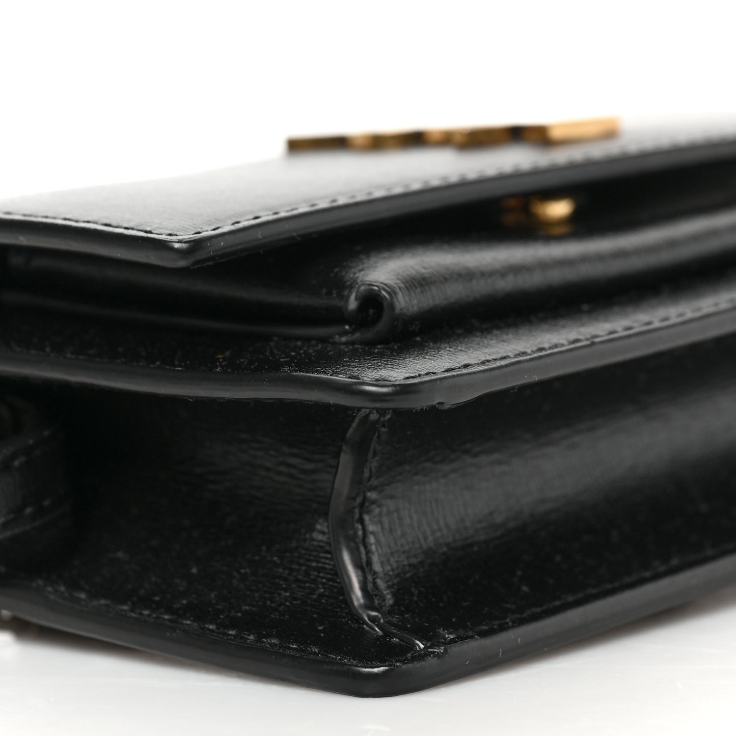 Smooth Calfskin Sunset Baby Belt Bag Black