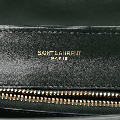 Saint Laurent Calfskin Y Quilted Monogram Small Loulou Chain Satchel Olive 5 of 10
