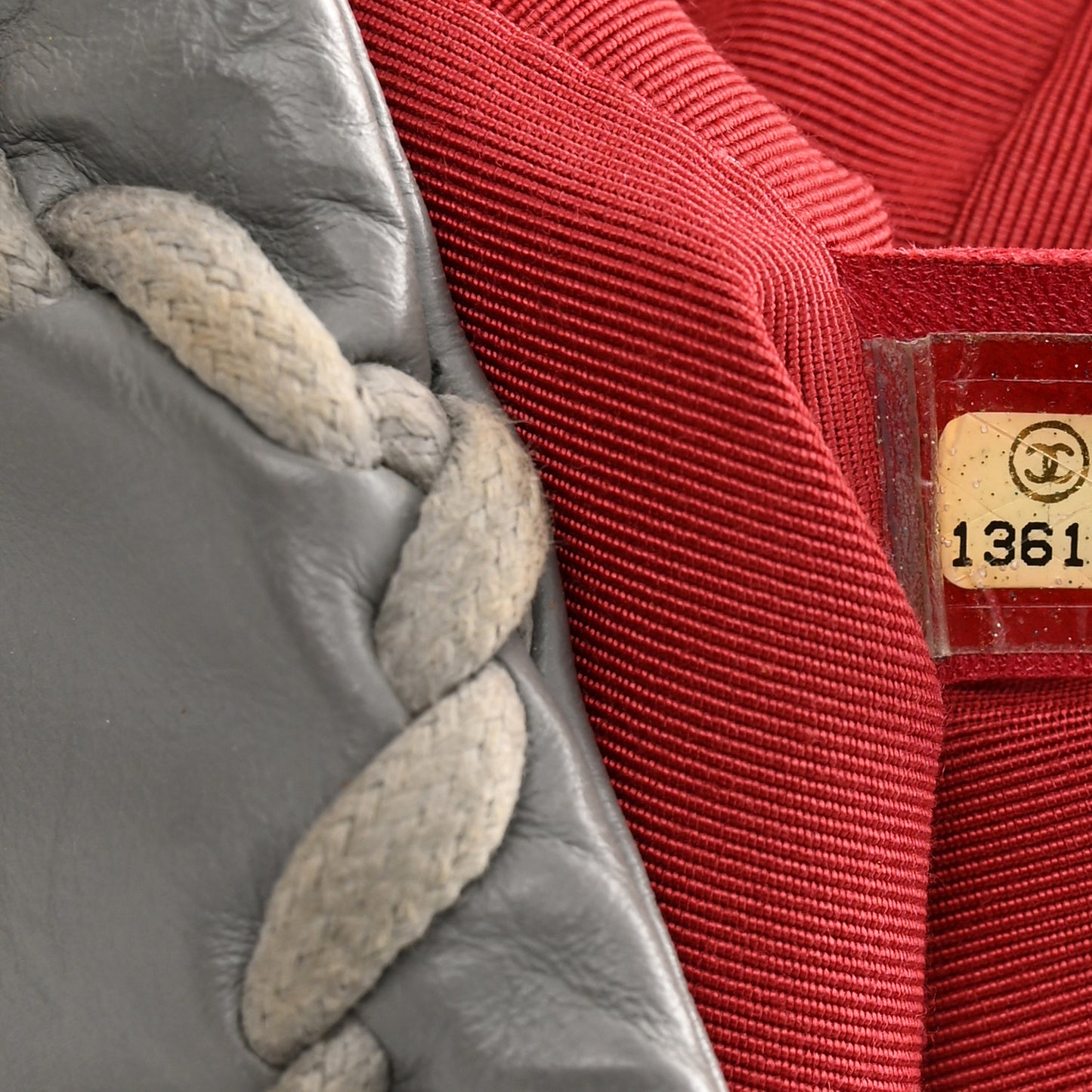 Calfskin Medium Ultra Stitch Flap Grey