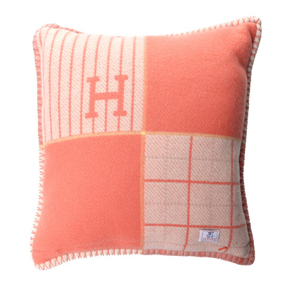 Hermes Wool Cashmere Avalon Cabriole Pillow Melon 2 of 3