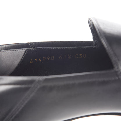 Gucci Lambskin Womens Brixton Horsebit Loafers 41.5 Black 8 of 9