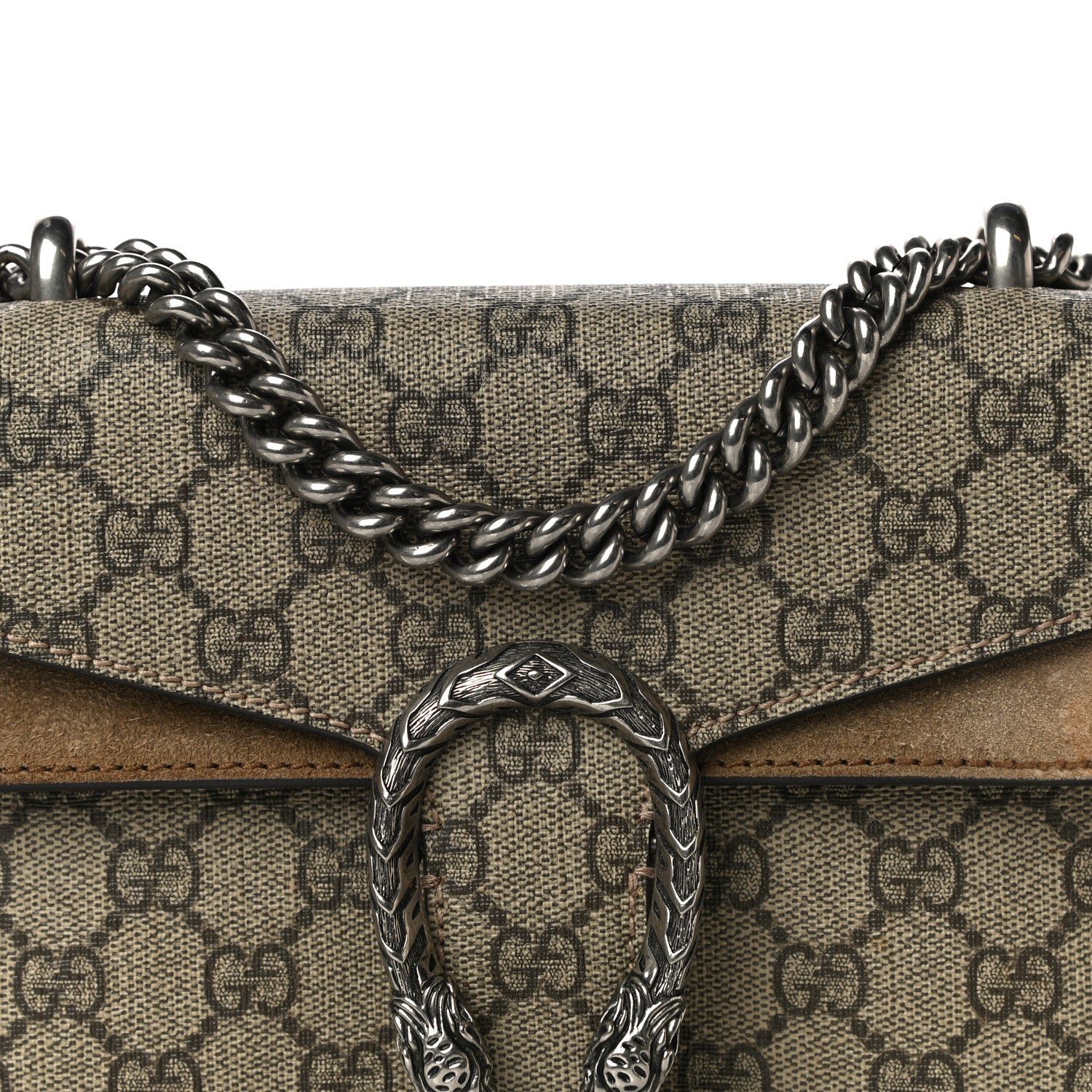 Gucci GG Supreme Monogram Mini Dionysus Shoulder Bag Taupe 8 of 17