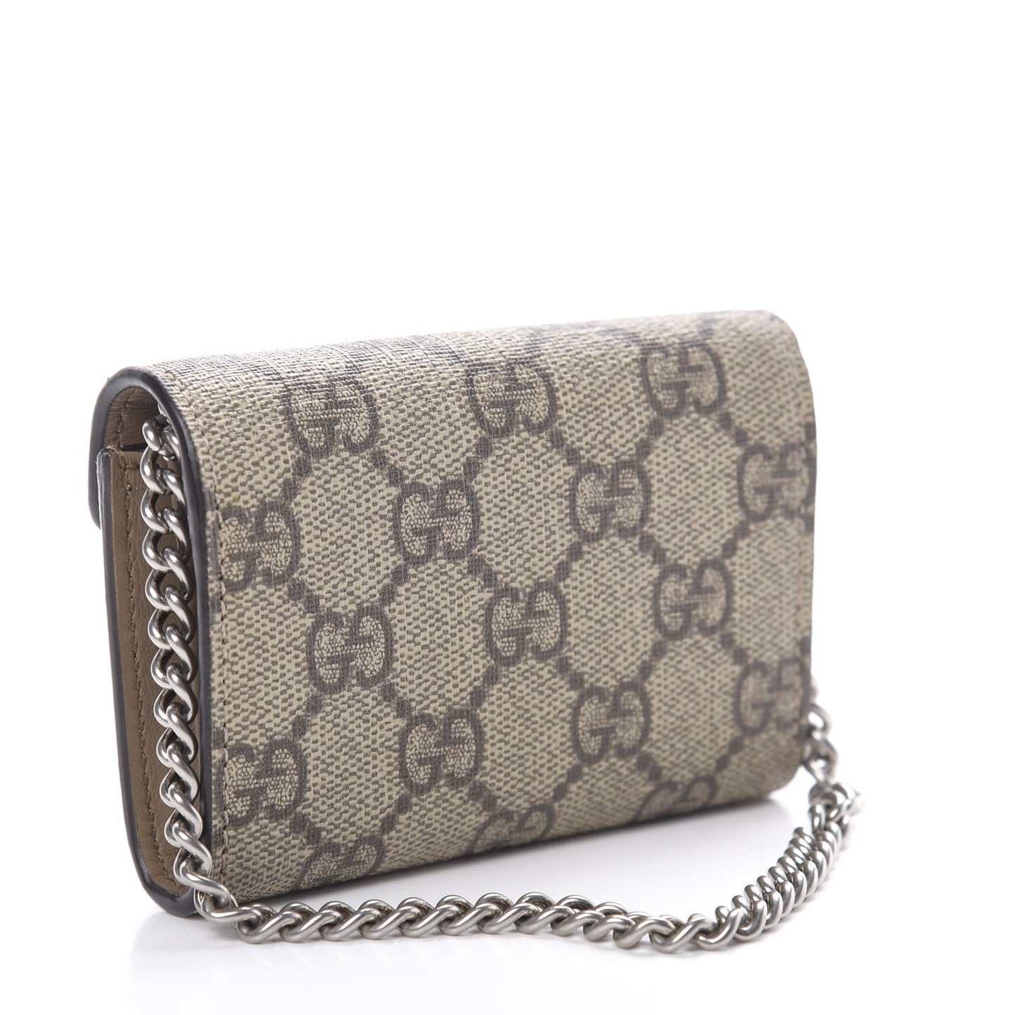 GG Supreme Monogram Dionysus Coin Purse Taupe