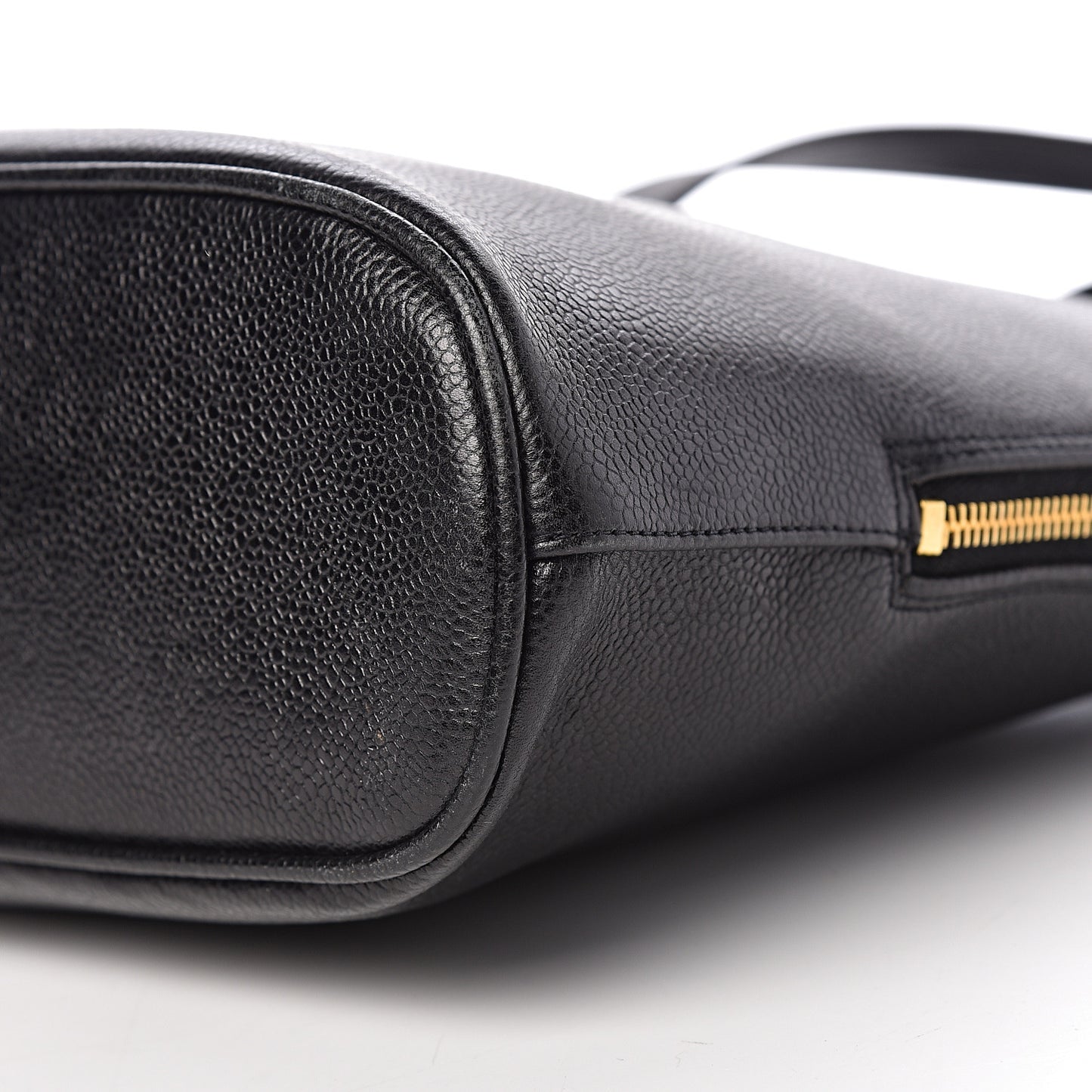 Caviar Large CC Shoulder Bag Black