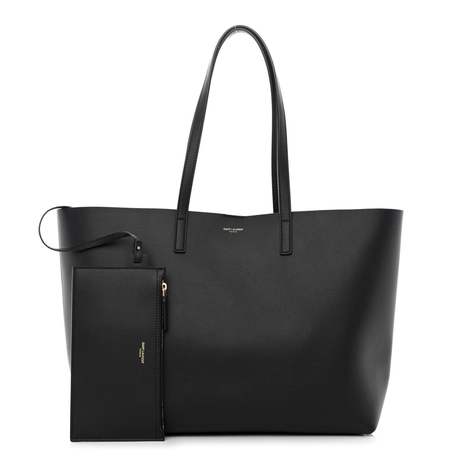 Saint Laurent Calfskin Large Shopping Tote Black 1 of 11