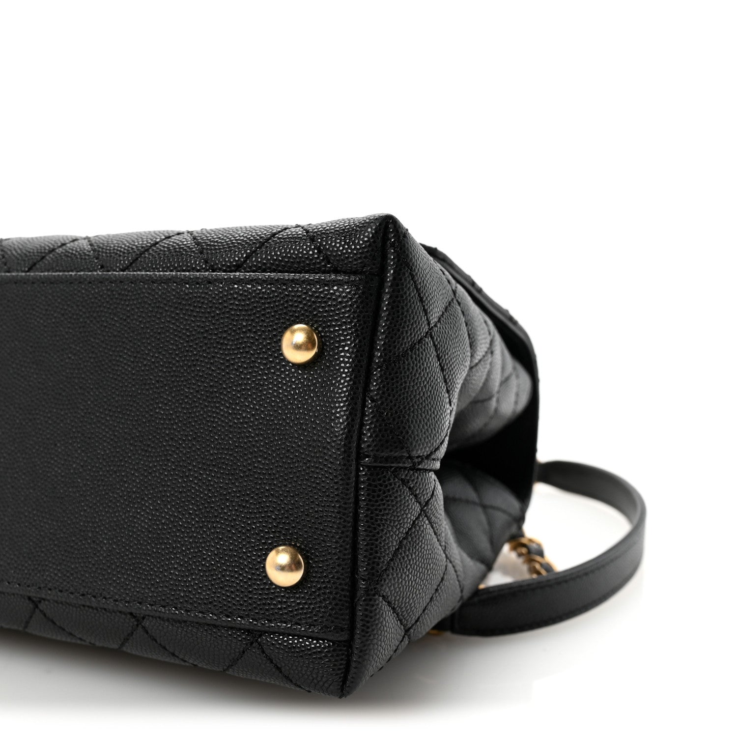 Chanel Caviar Quilted Small Coco Chain Handle Flap Black 10 of 10
