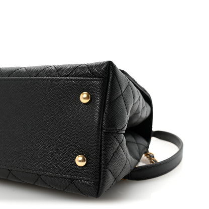 Chanel Caviar Quilted Small Coco Chain Handle Flap Black 10 of 10
