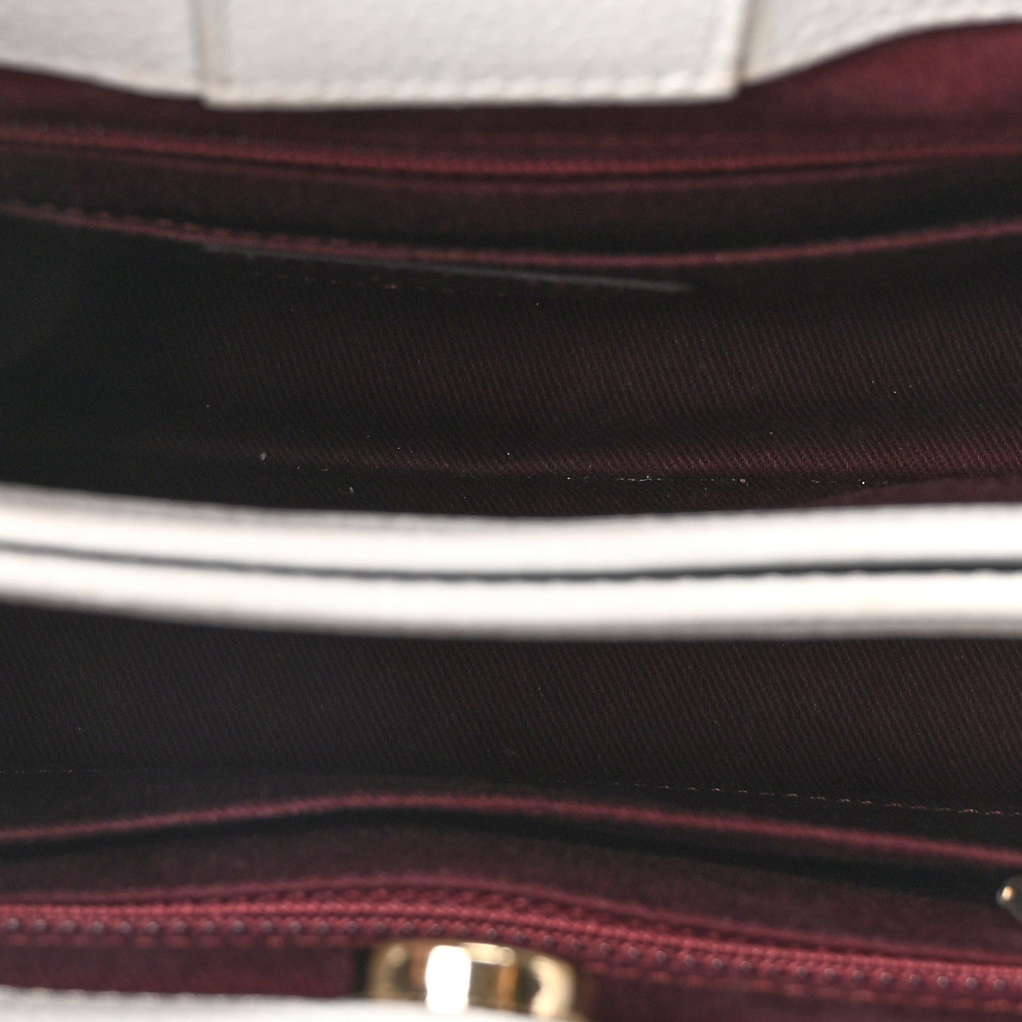 Grained Calfskin Mini Neo Executive Shopper Tote White