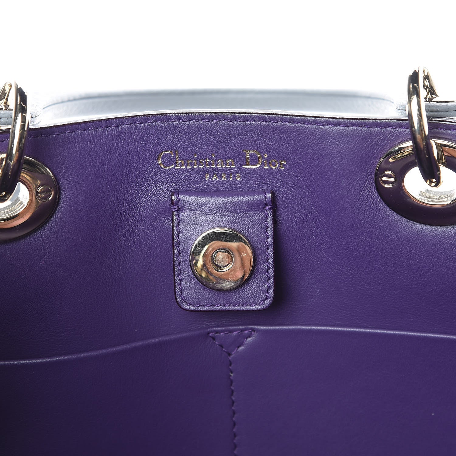 Christian Dior Bullcalf Medium Diorissimo Tote Grey 6 of 9