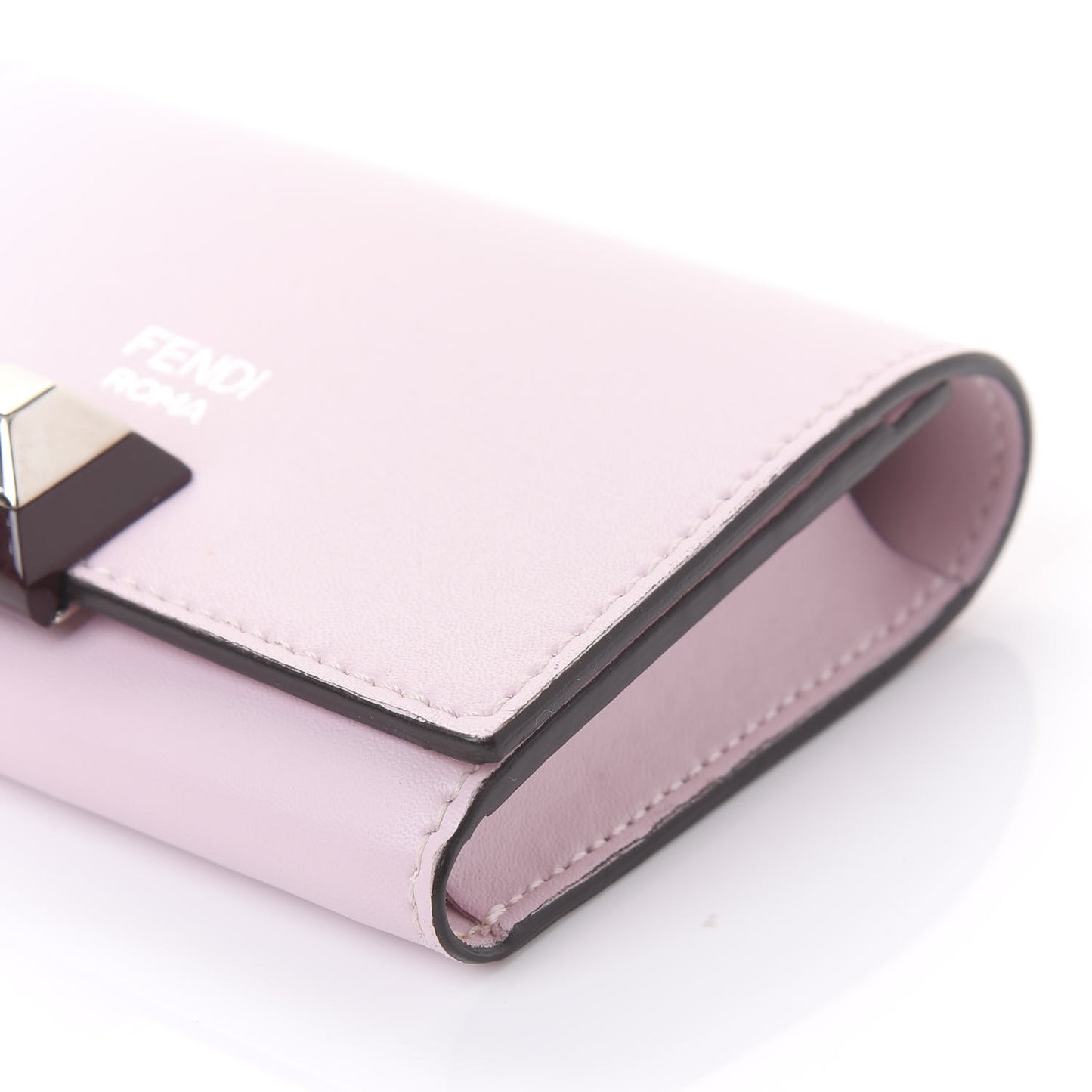 Vitello Liberty Studded Fold Over Card Holder Peonia
