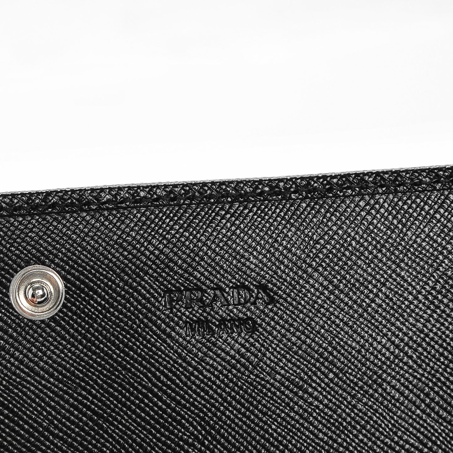 Saffiano Continental Flap Wallet Nero Black