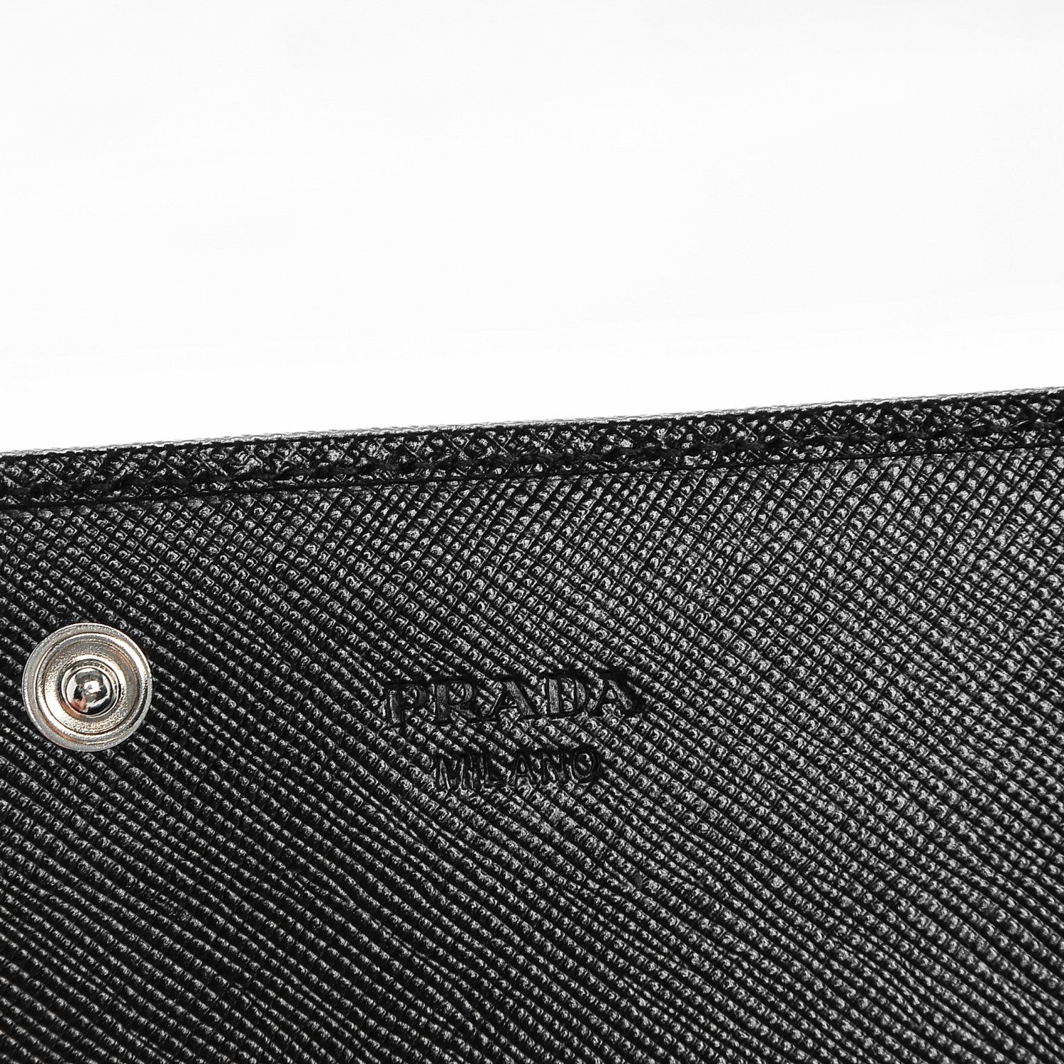 Prada Saffiano Continental Flap Wallet Nero Black 6 of 6