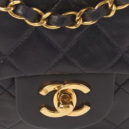 Chanel Lambskin Quilted Small Double Flap Black 8 of 13
