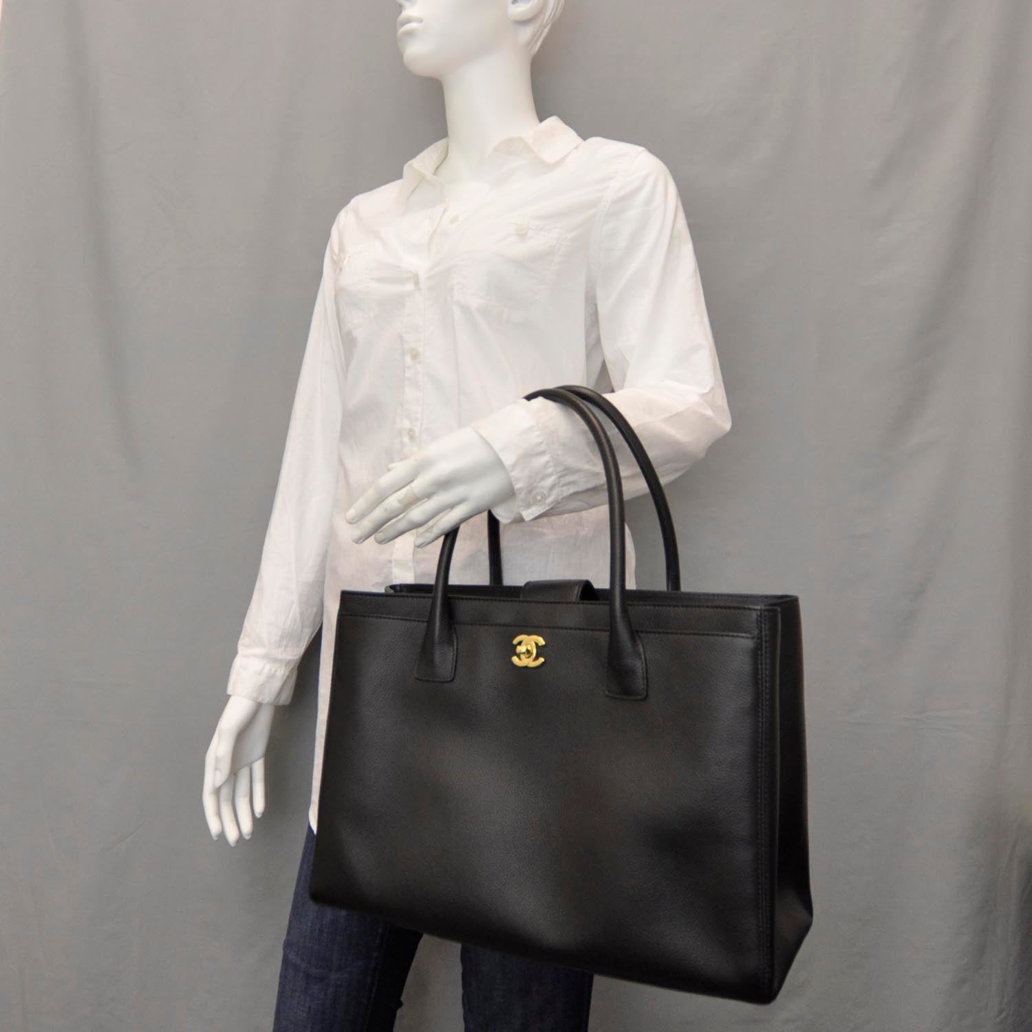 Chanel Caviar Cerf Executive Shopper Tote Black 2 of 11