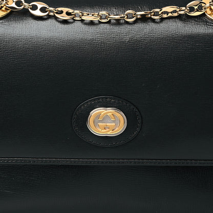 Gucci Azalea Calfskin Small Marina Chain Shoulder Bag Black 8 of 10