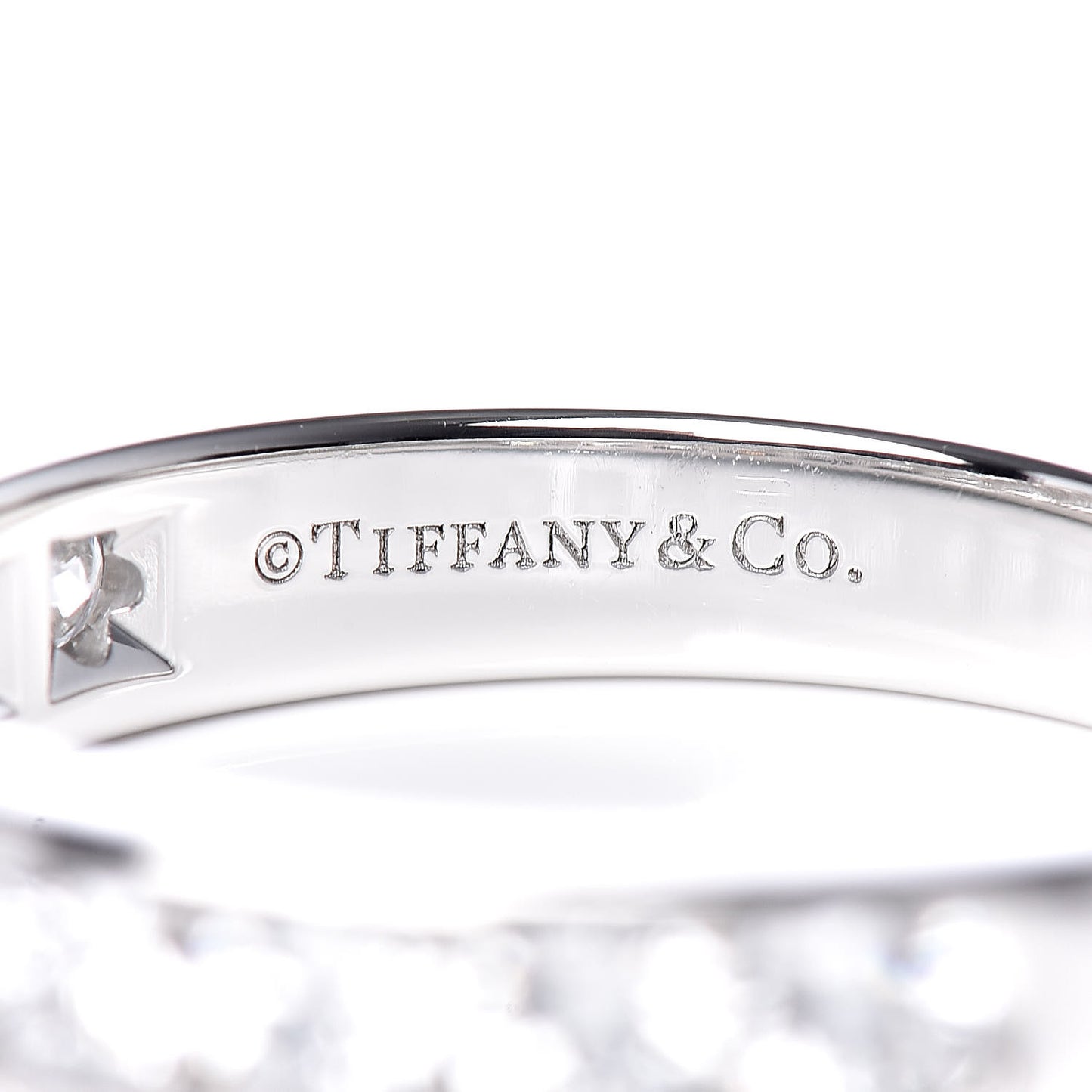 Platinum Diamond 4mm Half Circle Wedding Band Ring 54 6.75