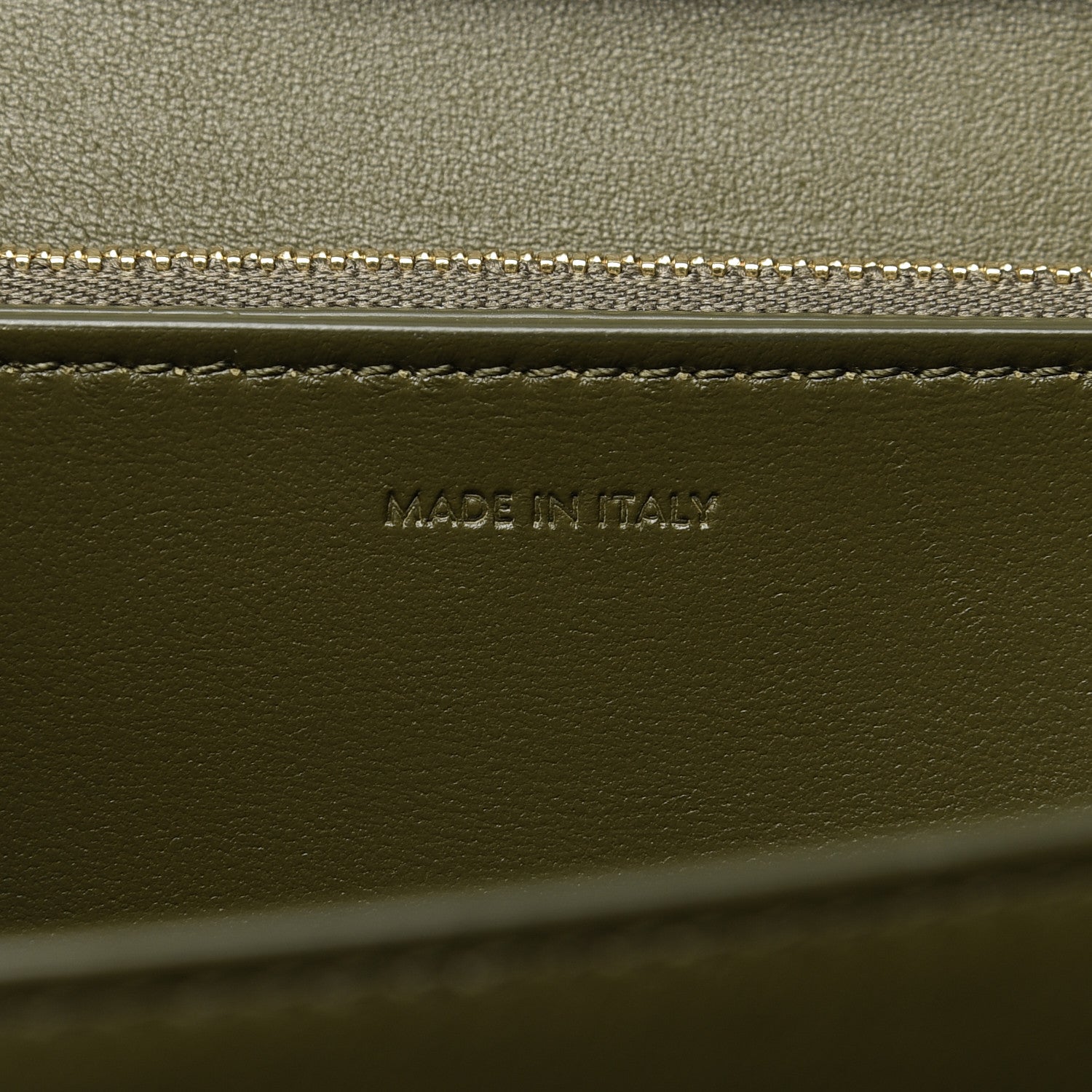 Celine Box Calfskin Classic Box Medium Flap Bag Army Green 9 of 9