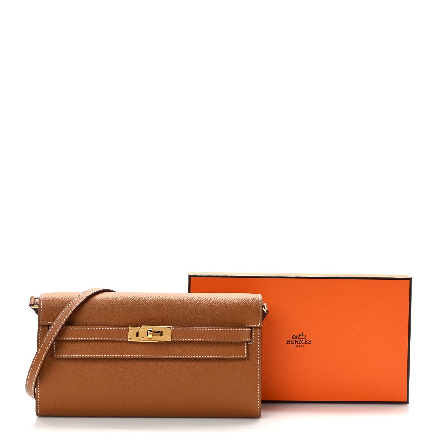 Epsom Kelly Wallet To Go Gold