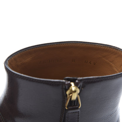 Gucci Goatskin Web Mens GG Ankle Boots 8 Cocoa 8 of 9