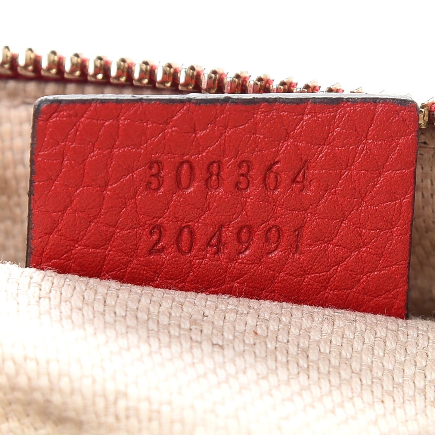 Pebbled Calfskin Small Soho Disco Bag Tabasco Red