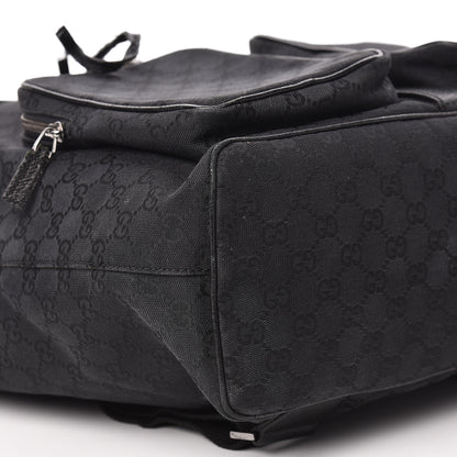 Gucci GG Monogram Single Buckle Backpack Black 16 of 18