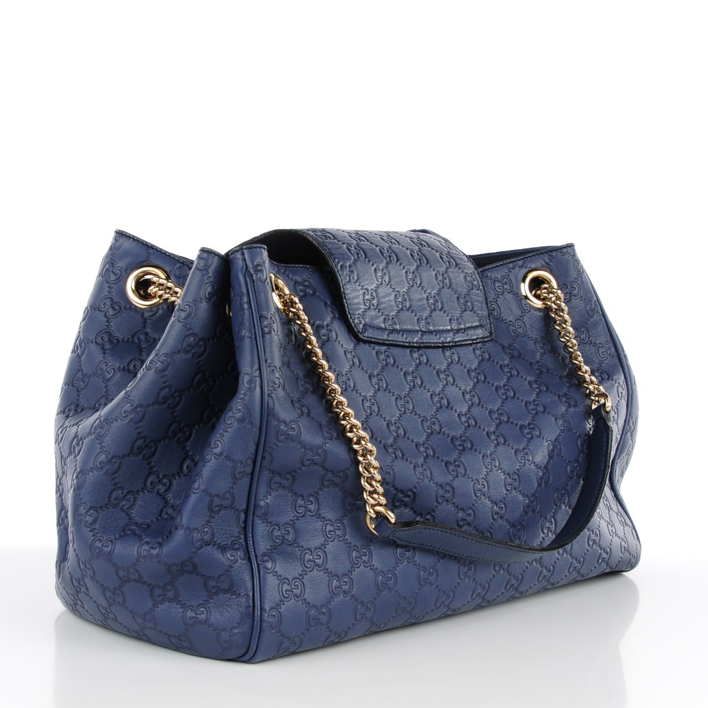 Guccissima Medium Emily Shoulder Bag Blue
