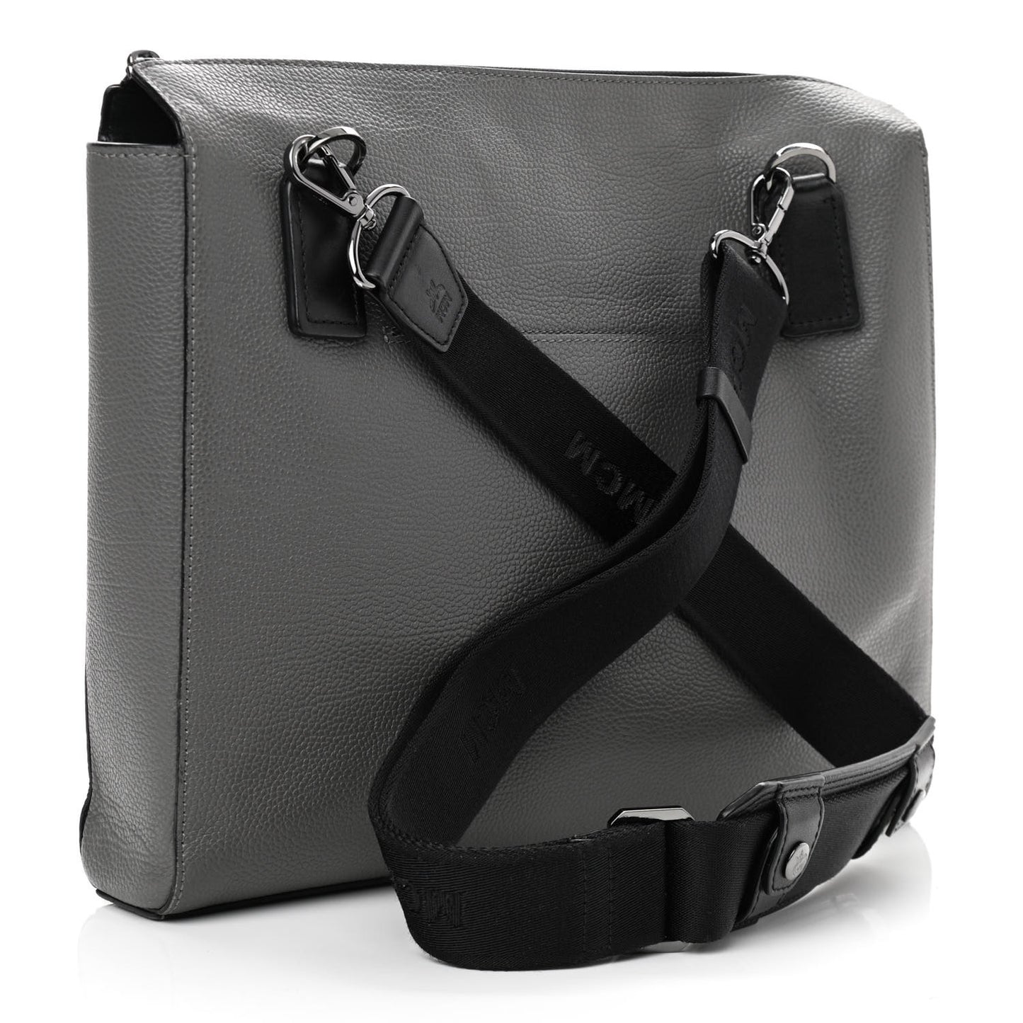 Calfskin Messenger Bag Charcoal